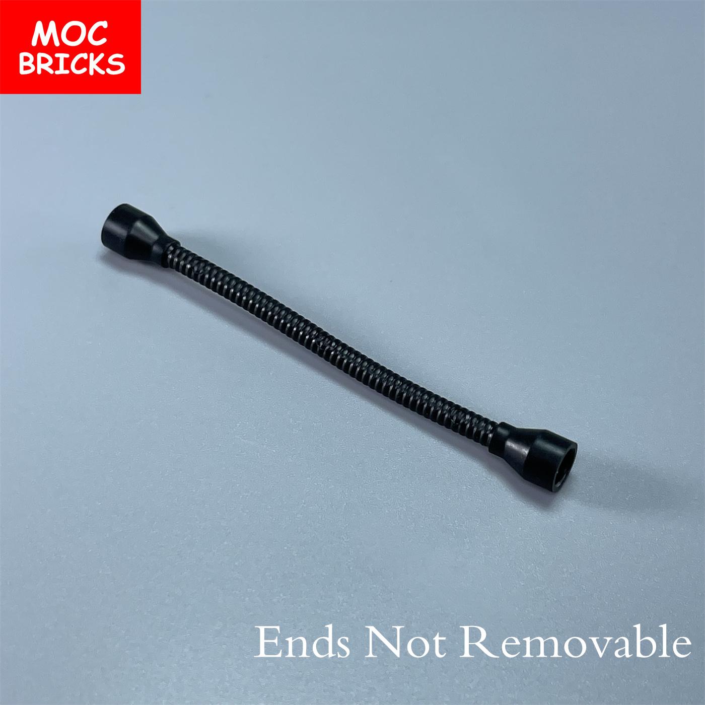 

10pcs/lot MOC Bricks Flexible Hose 8.5L Shoelaces fit with 72375 Building block compatible Assembles Particles Children s Toys