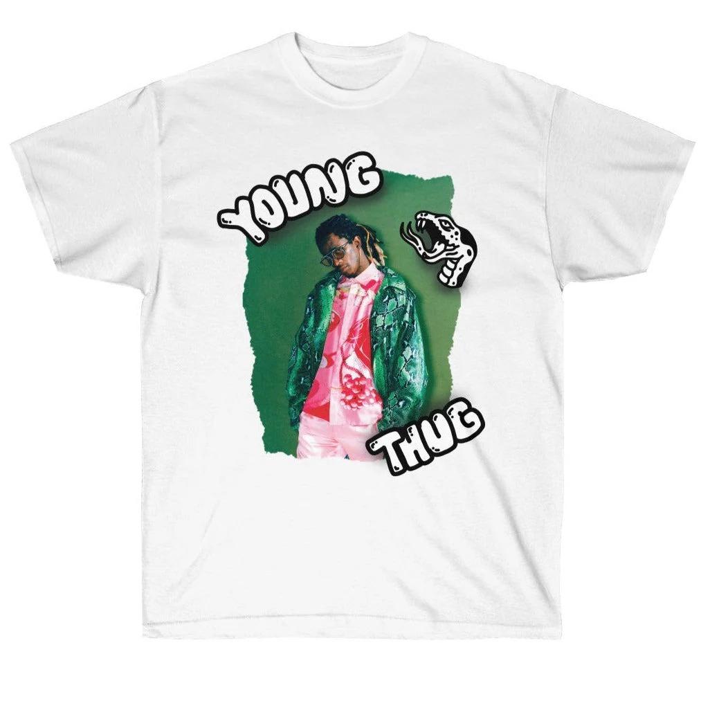 Young Thug Album Tour 100% Baumwolle Shirt Unisex Retro Y2k HipHop 2026 Sommer Unisexs Rundhals Kurzarm Grafik T-Shirt Fan Geschenk