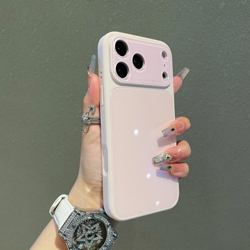 Seconds change 17 for iPhone16 brightening crystal lens glass 15 mobile phone case 14 Apple 13 anti-drop protective case