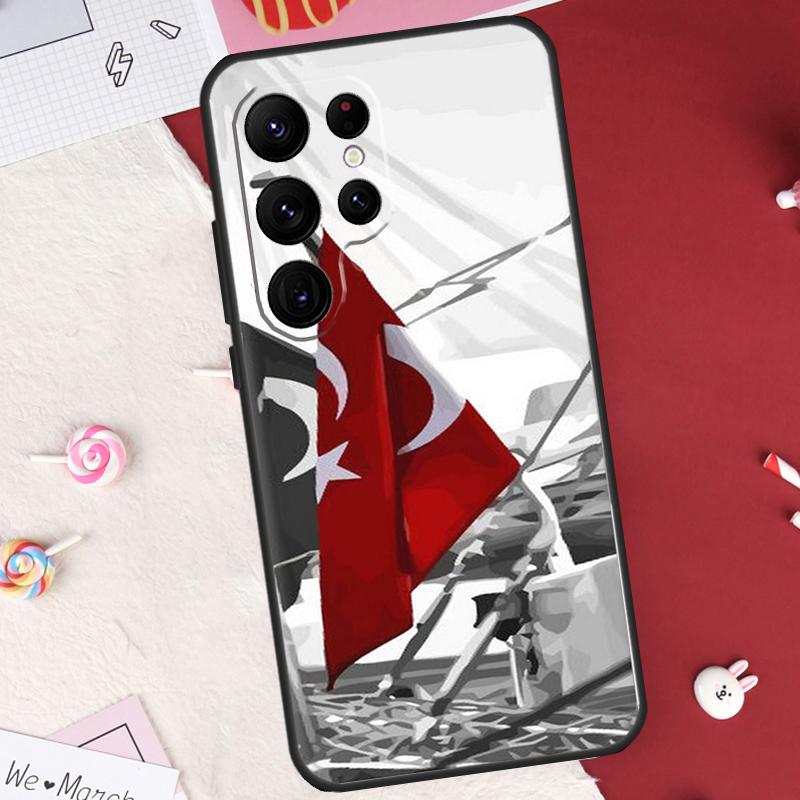 Turkey Flag Case For Samsung Galaxy S26 Ultra S23 S22 S21 S20 S24 S25 Ultra S10 Plus S25 FE Cover Shell