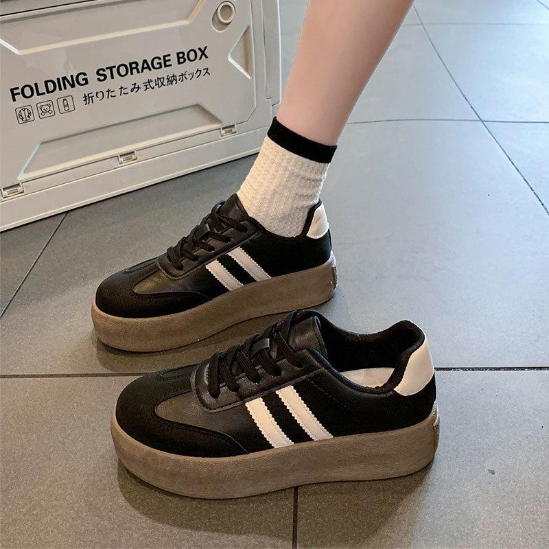 Sports and Leisure Board Shoes Platform-soled Versatile Little White German Training Shoes 2025 New Popular Spring and Summer Forrest Gump Shoes Wome