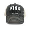 New Style Unisex Classic Outdoor Baseball Cap Letter KING Print Trucker Hat Fashionable Summer Accessory For Men And Women