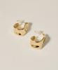 Novice Tokyo Nuance Flat Hoop Pierce [Stainless] / Gold