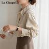 La Chapelle Women's Striped Long Sleeve Shirt