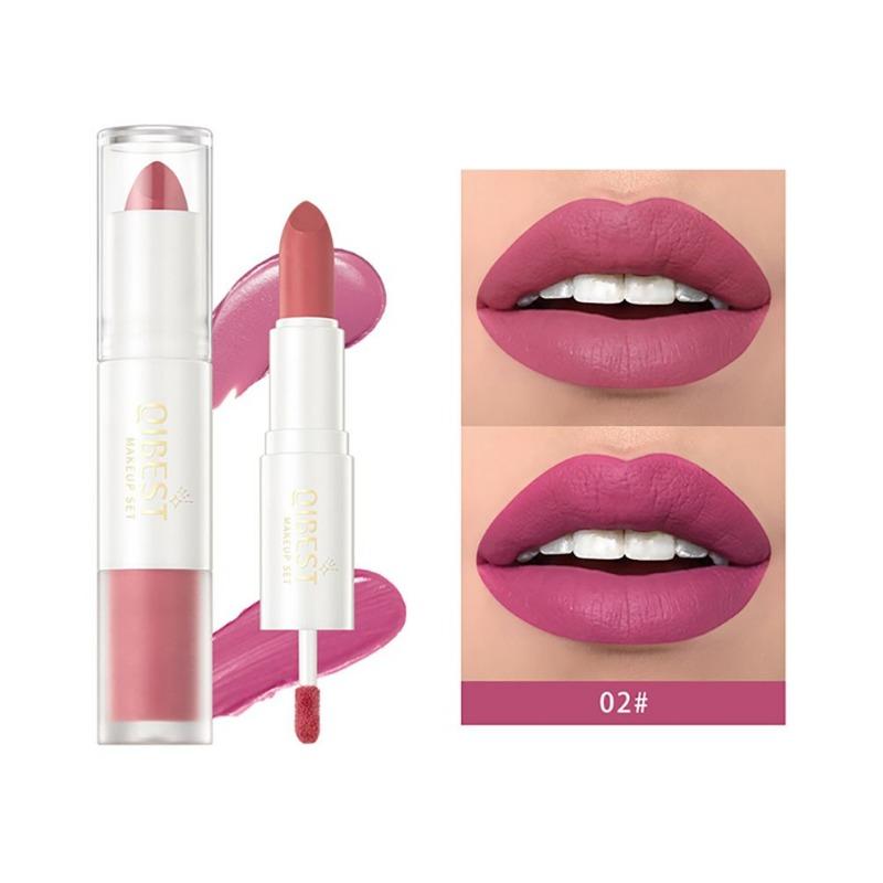 Double-ended Velvet Whitening Lipstick That Is Not Easy To Fade, Matte Non-stick Cup, Long-lasting Natural Three-dimensional Lip Glaze