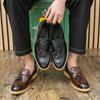 Herren Lederschuhe Slipper Büro Formelle Schuhe Hochzeitsfeier Herren Quasten Kleiderschuhe Atmungsaktive Fahr-Oxfords Schuhe