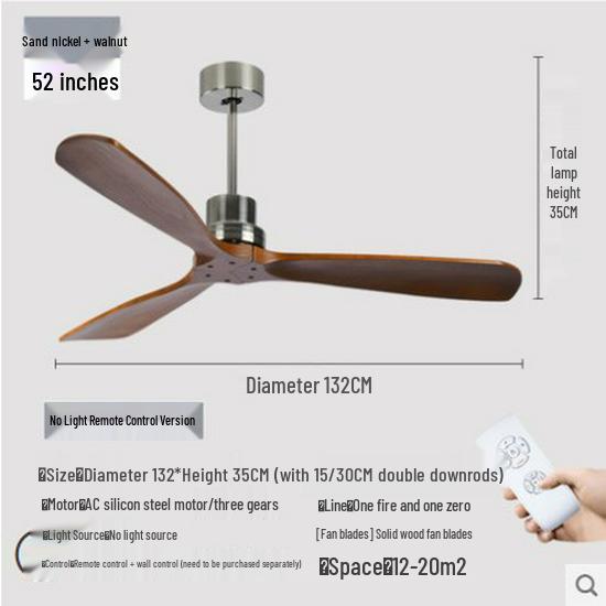 Nordic Modern LED Ceiling Fan Light for Living Room and Bedroom