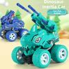 Off-Road Vehicle Dual Ballistic Drop-Resistant Car Retractable Dinosaur Car  Boy's Toy