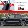 New Hot 8PCS Polished Pillar Posts Fit For Porsche Cayenne 2018 -  Window Trim Cover BC Column Sticker