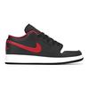 Air Jordan 1 Low GS White Toe Kids Sneakers Black Fire-Red 553560-063