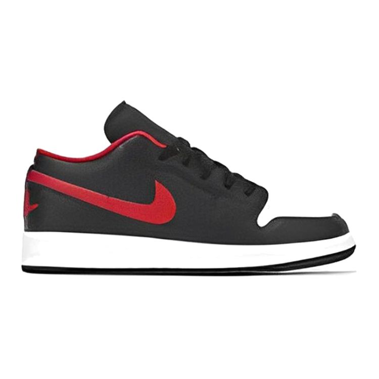 Air Jordan 1 Low GS White Toe Kids Sneakers Black Fire-Red 553560-063