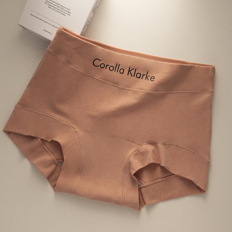 Women's Spring and Autumn New Pure Cotton 7A Antibacterial Abdominal and Hip Lifting High Waisted Briefs