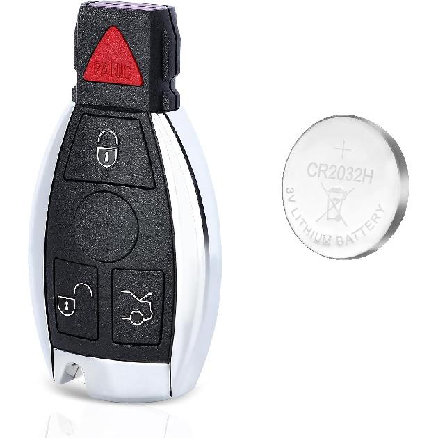 

Beefunny 315MHz Smart 3+1 4 Button Replacement Remote Key Fob for Mercedes-Benz Support NEC & BGA 2000-2014 Year, 705 Moto single