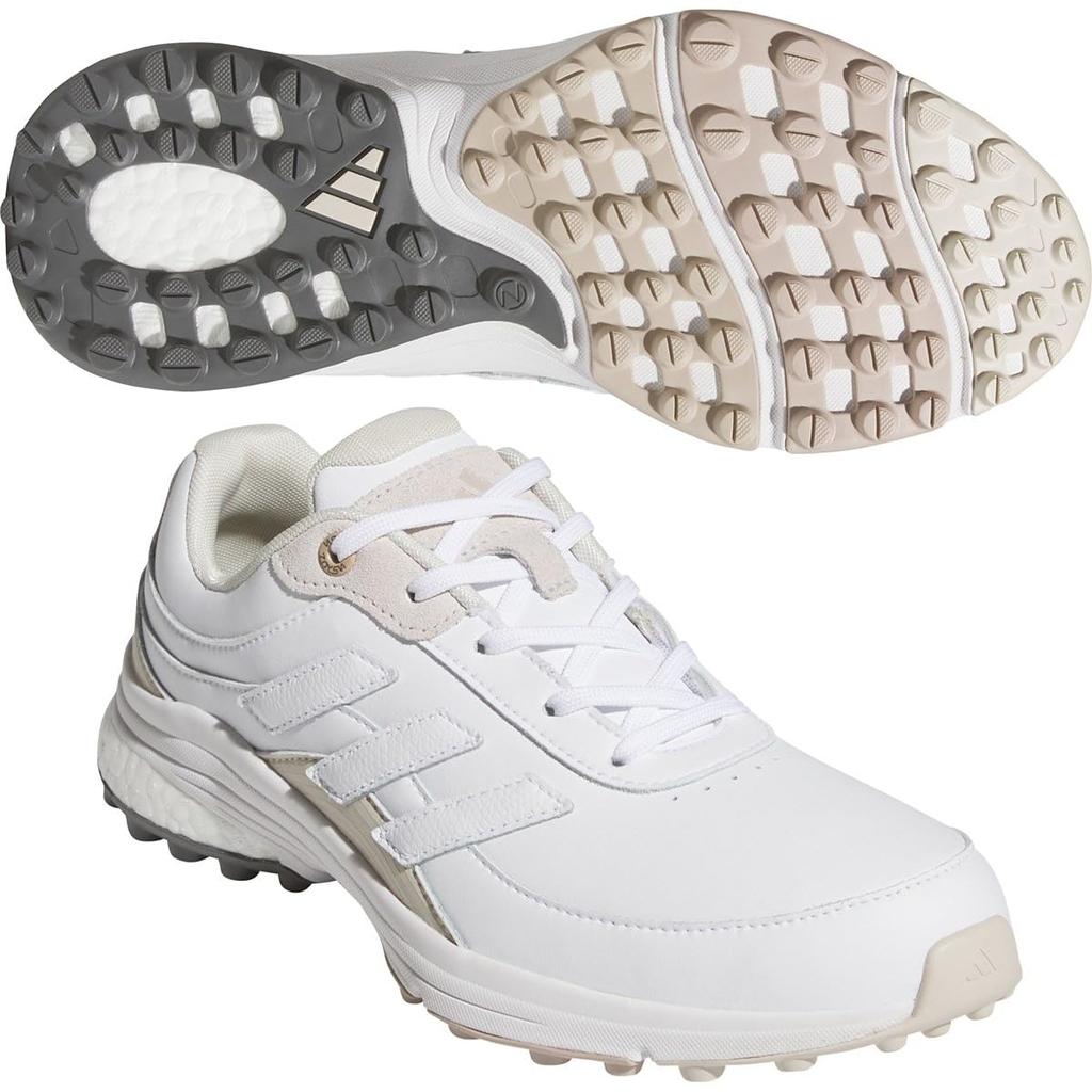 Adidas Golf Zoysia Golfschuhe 2E Damenschuhe, Weiß/Footwear White/Alumina, 23.5 cm,