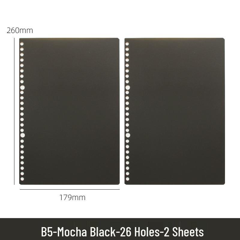 B5 Loose-Leaf Binder with DIY Plastic Coil Cover, Detachable A5/A4 Homemade Refillable Notebook