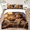 3pcs Anime Teddy Bear Bedding Set - Includes One Quilt Cover and Two Pillowcases (No Core) - Perfect for Bedroom Decor, Festive Gifts, Polye