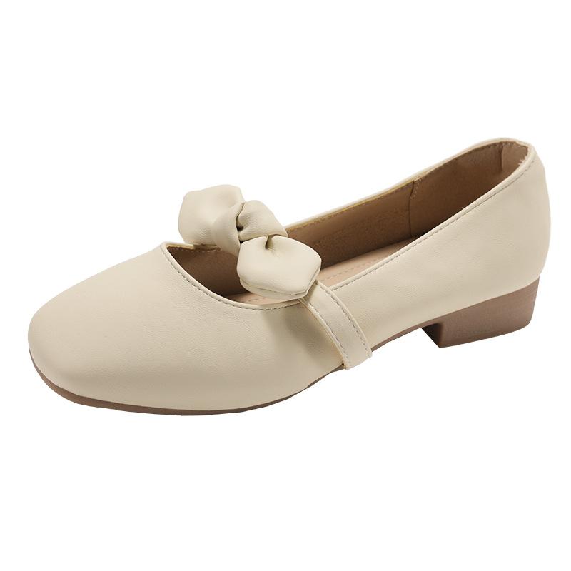 White French Retro Thick Heel Heightening Shallow Mouth Single Shoes Women's 2025 New Summer Skirt Versatile Mary Jane Shoes