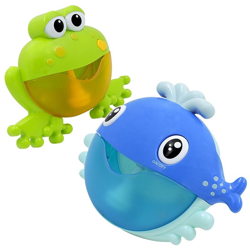 Baby Bath Toys Bubble Machine Crabs Frog Whale Music Kids Bath Toy Bathtub Soap Automatic Bubble Maker Bathroom Toy For Children