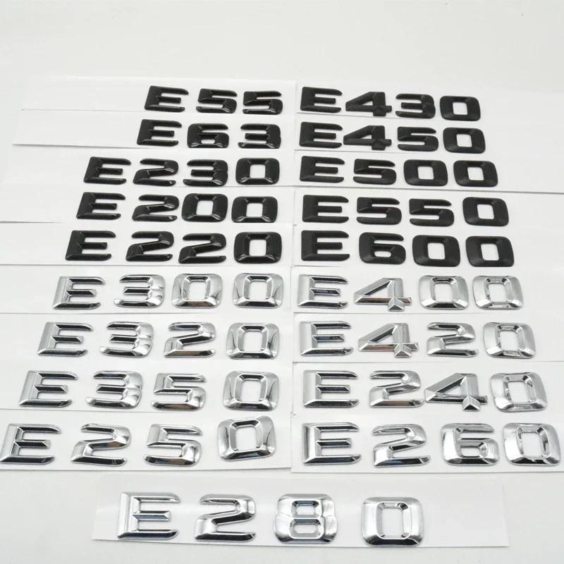 

3D Trunk Emblem Badge Logo For Mercedes Benz E-Class W210 W211 E43 E53 E63 E55 E200 E220 E250 E280 E320 E350 E420 E550 E500 E430 E55 матовый черный