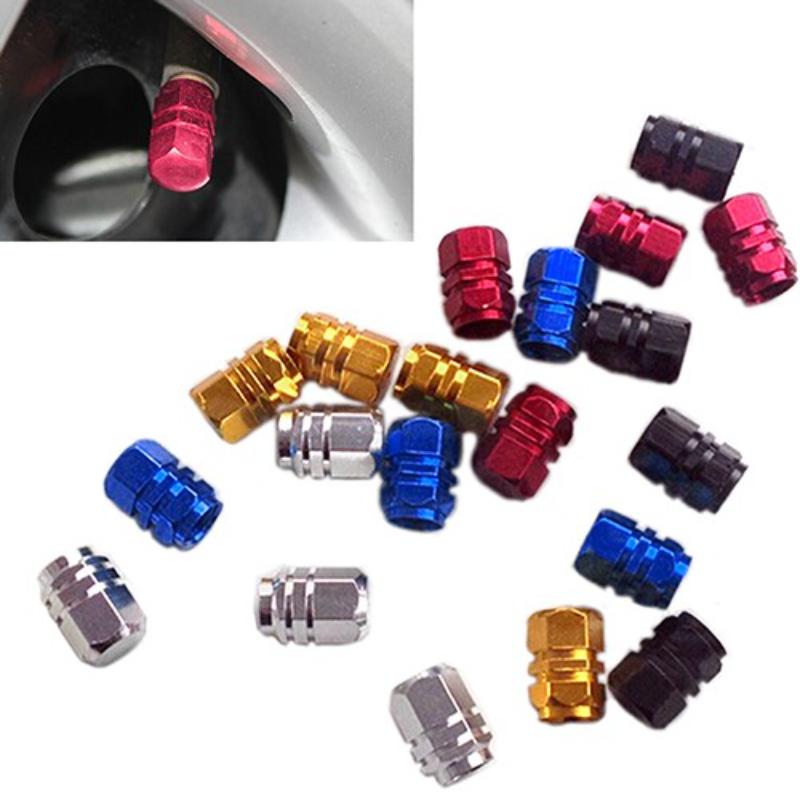 4PC Aluminum Tire Wheel Rims Stem Air Valve Caps Tyre Cover Car Truck Bike Black 4PC Aluminum Tire Wheel Rims Stem Air Valve Caps Tyre Cover Car Truck Bike Black
