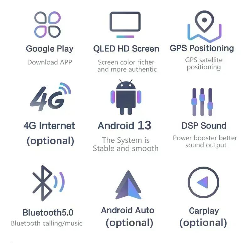 Android 13 Radio For Nissan NAVARA Frontier NP300 2011 - 2018 Car Stereo Multimedia Player Carplay Auto GPS Navigation 2DIN