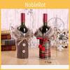 Luxurious Santa Claus Wine Bottle Cover Gift Bag For Festive Christmas Table Decor