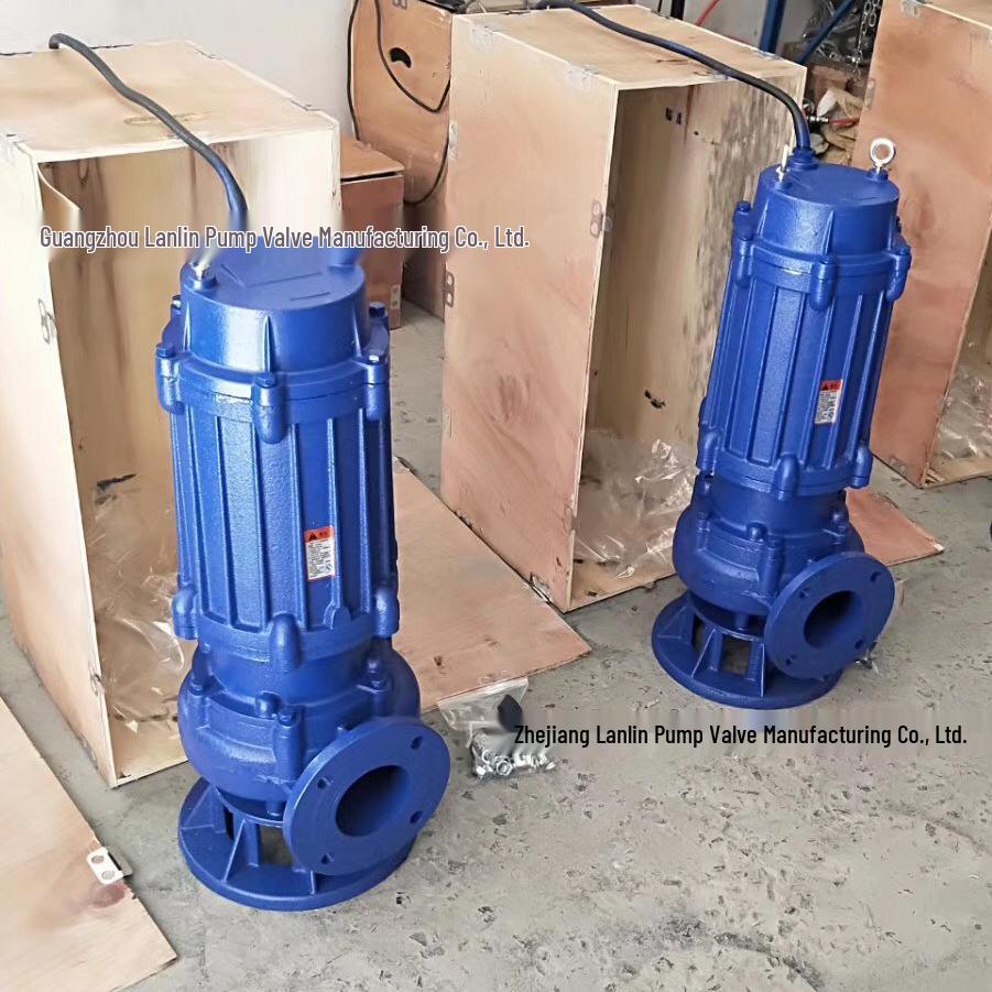 50WQAS50-25-4 High-Temp Non-Clog Cutting Submersible Sewage Pump, 4kW
