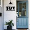 Individuelles Metallschild Hausnummern Plakette Personalisierte Adresse Wanddekoration Hausgeschenk