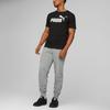 Puma Essentials Logo Casual Round Neck Short Sleeve T-Shirt Men Tops Black 586666-01