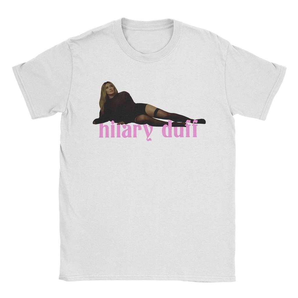 Hilary Duff The Girl Has Luck Unisex T Shirt Novelty Tee Shirt Short Sleeve Crewneck TShirts Pure Cotton New Arrival Tops