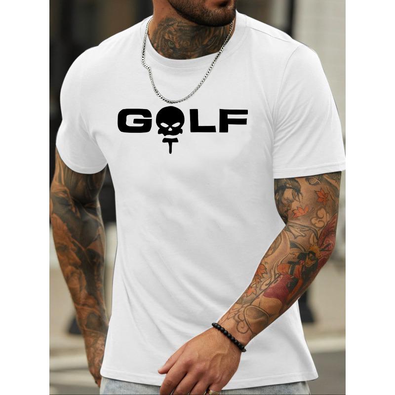 

Европейский размер Летняя мужская модная футболка с принтом с коротким рукавом 2XL белый