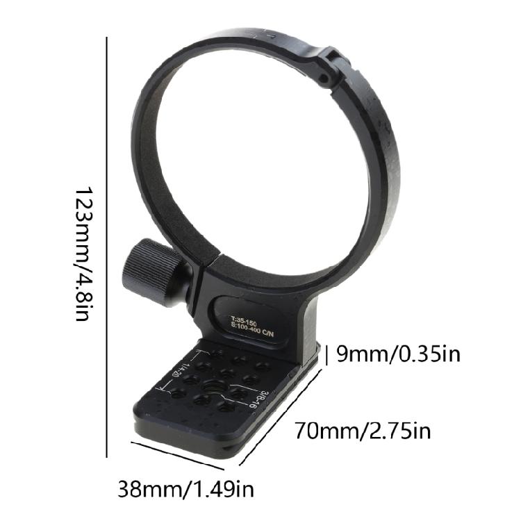 Lens Tripod Mount Ring Quick Release Tripod Collar with 1/4" Screw for 35-150mm