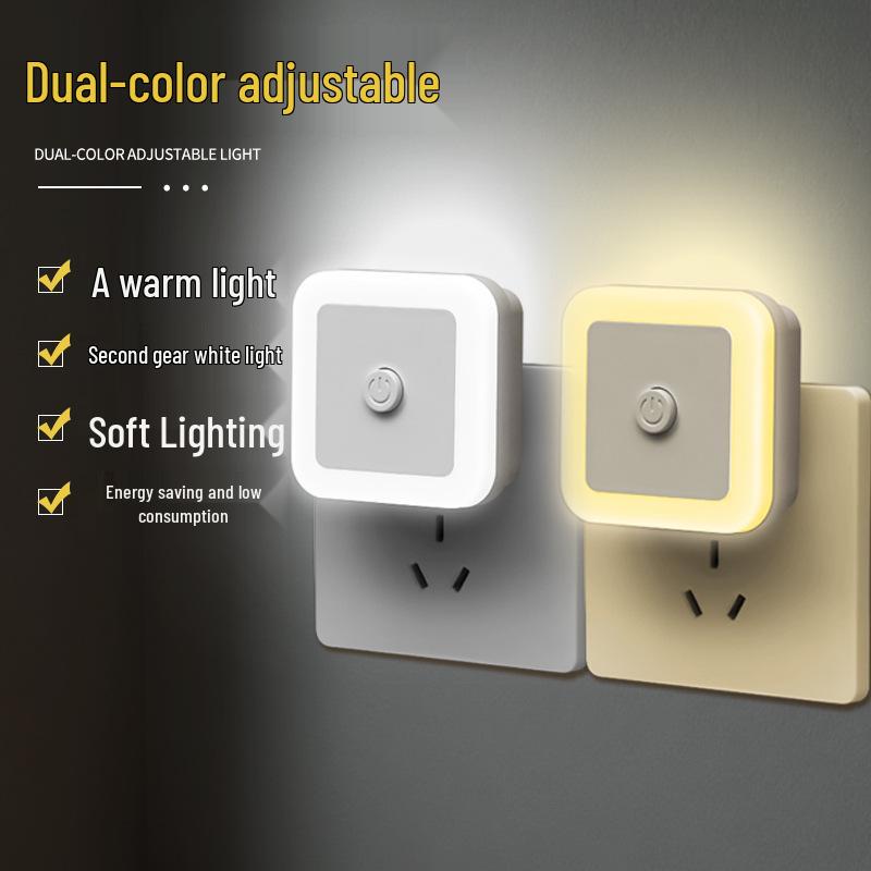 Smart LED Sensor Night Light - Energy-Saving, Plug-In, Creative Gift