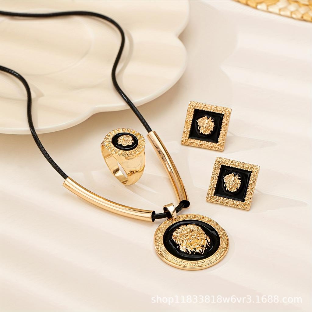 Fashion  Jewelry Set Necklace Earrings Ring  For Women Ladies