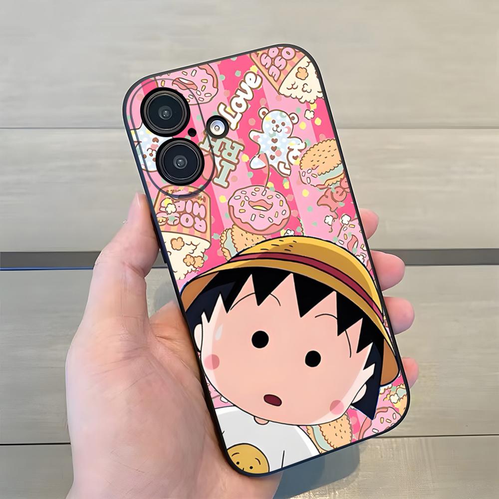 Cartoon Chibi M-Maruko-chan Phone Case For Iphone 17 Pro Max 15 16 Pro 14 Plus 13 11 12 Xr X Xs 7 8 SE Plus Back Cover