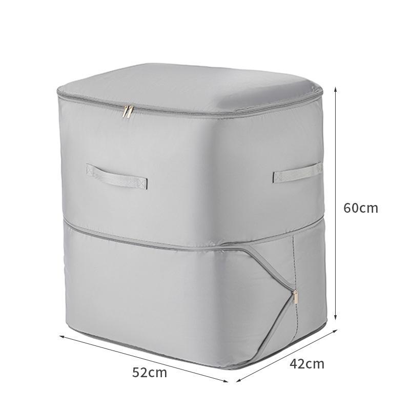 

Сверхпрочный самокомпрессионный мешок для хранения - Портативный органайзер для одежды, одеял и лоскутных одеял Идеально подходит для организации шкафа XL серый