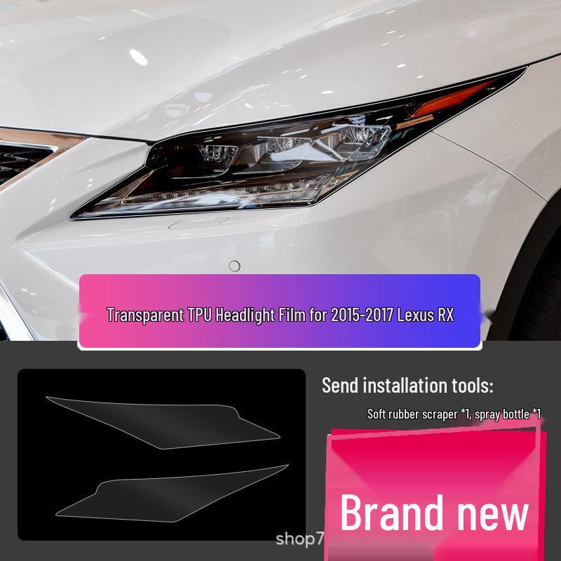 Transparent Smoked Protective Headlight Film for Lexus CT200, ES, RX, UX, IS, NX, LX