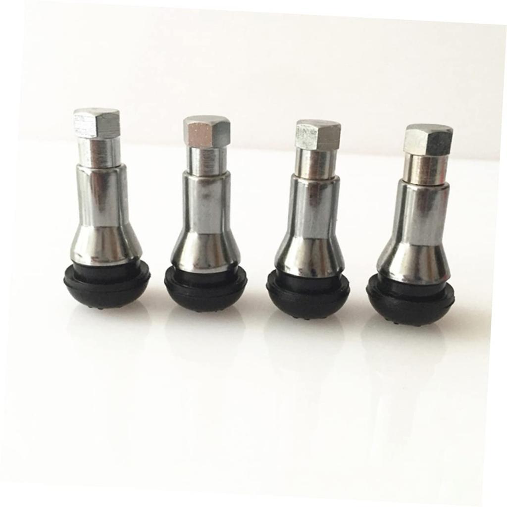 ETHZZLE 8pcs Tr413ac Decorative Cap Car Decoration Bushon Tire Valve Sleeve Valve Stem Sleeve Aluminum Alloy Silver