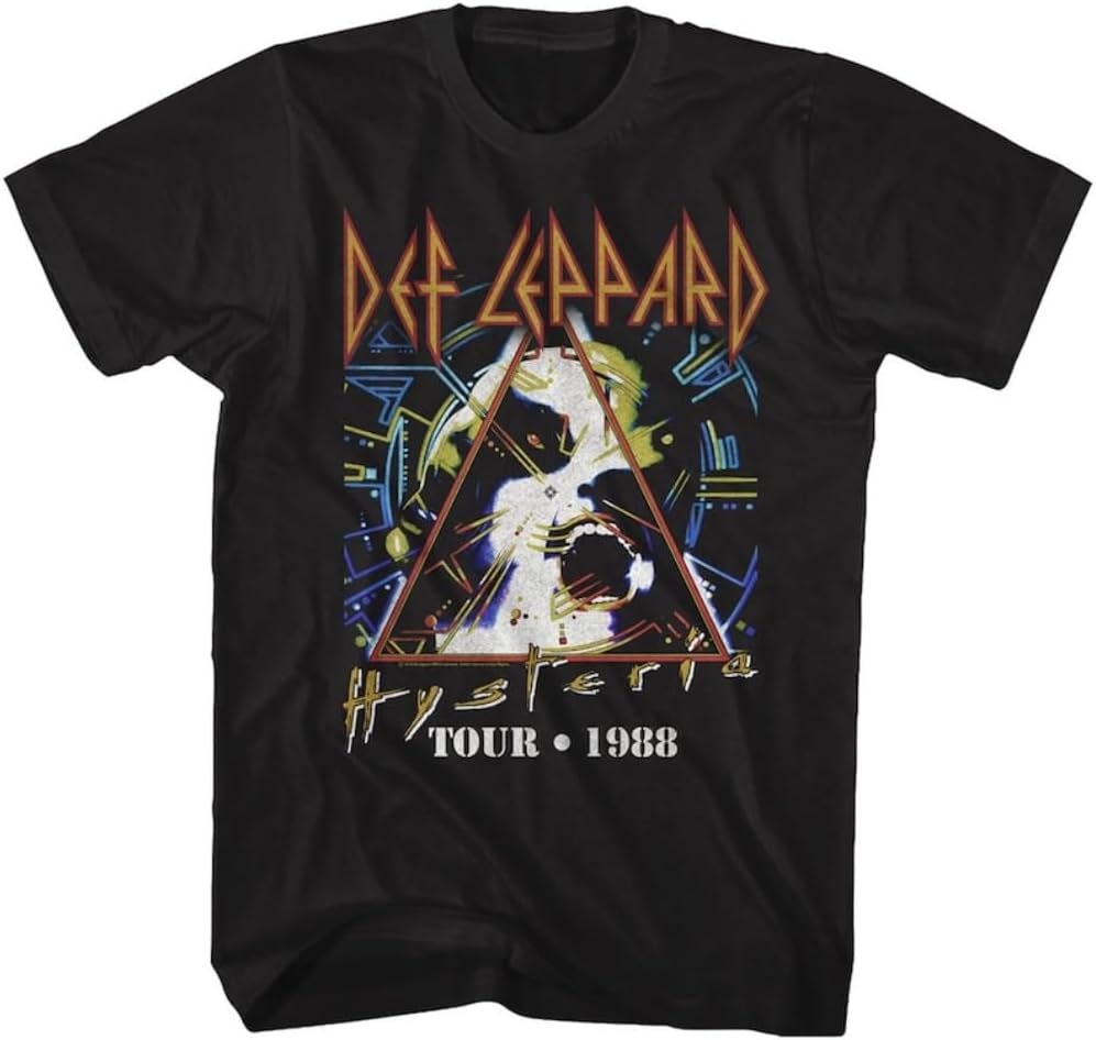 

Tour 1988 Graphic T-Shirt, Black Short Sleeve Cotton Unisex Tee 5XL різнокольоровий