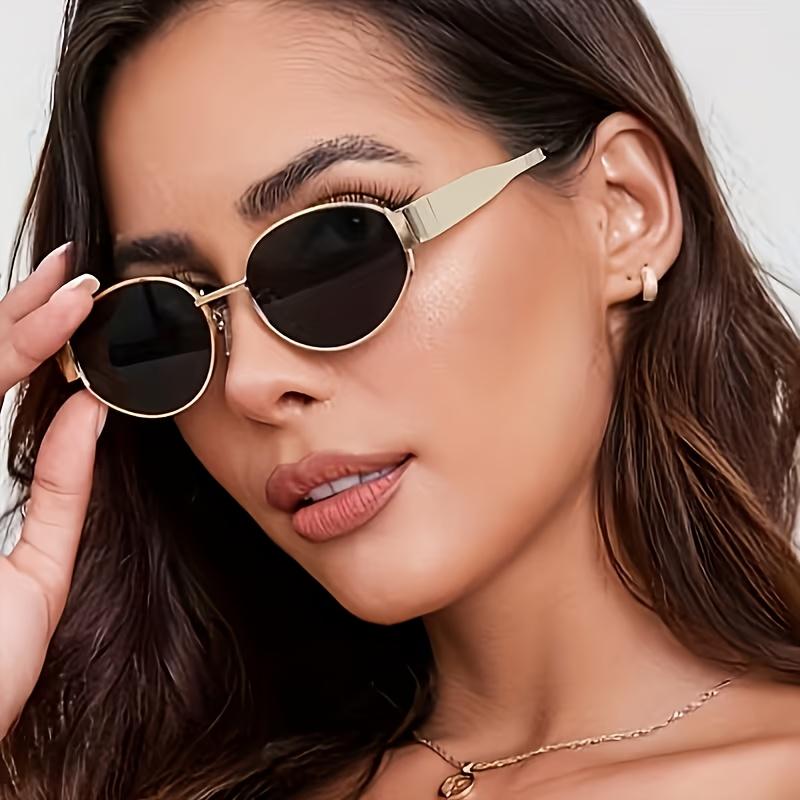 

Oval Sunglasses for Women No Makeup Solid Color Glasses Frame Men s Glasses Decorat