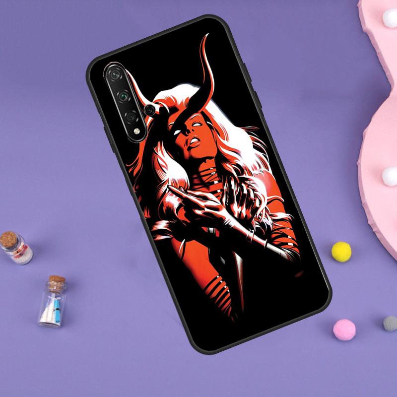 Devil Woman For Huawei Nova 10 9 SE 3i 7i 8i 11i 12i Y60 Y61 Y70 Y72 Y73 Y90 Y91 P20 P30 P40 Lite Case
