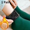 1 o 3 Paia Calzini Termici Invernali Unisex Caldi Spessi Lana Cashmere Neve Calzino Senza Cuciture Velluto Morbido Stivali Pavimento Calzini per Dormire