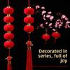 New Year Decorations Indoor and Outdoor Potted Plants Wedding Red Lanterns