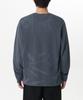 MUSINSA STANDARD Bleach Relaxed Rib Cuff Long Sleeve T-Shirt [Dark Blue]