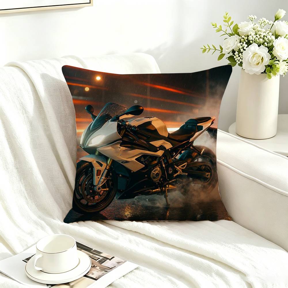 Cool S-s1000rr motorcycle Square Double-Sided printed Pillow Case Bedroom Bedside Pillow Sofa Cushion Cover