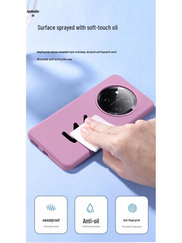 Honor X60 Pro Liquid Silicone Case - Soft, Anti-Drop Protective Cover for Women