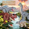 Bewegliches Gelenk 3D-gedrucktes Dinosaurier-Modell Jurassic Dino Figuren Kinder Lernspielzeug Geschenk Triceratops Spinosaurus T-rex