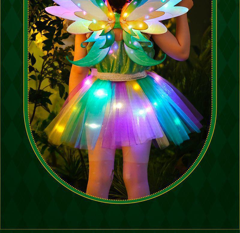 Forest Elf Princess Luminous Wings Toy - Angelic Fairy Decoration for Kids