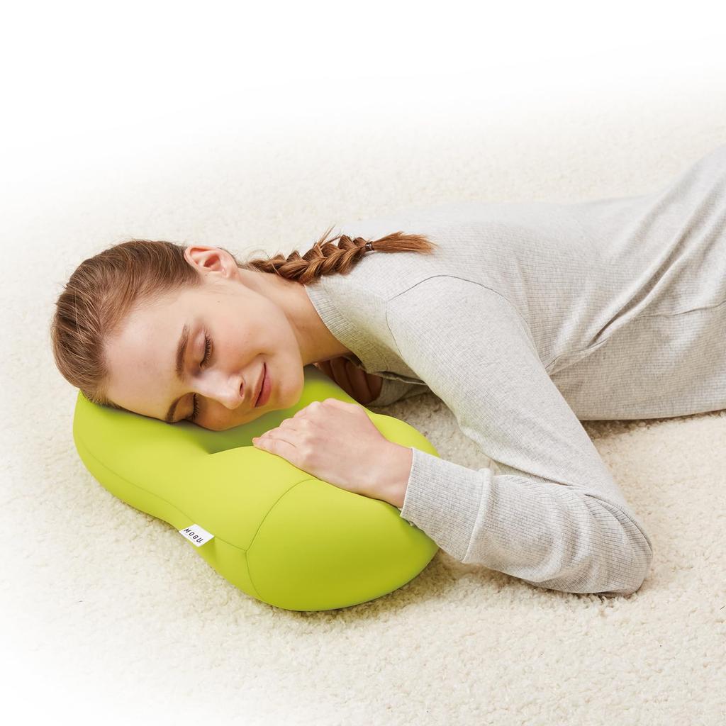 MOGU Hole Made in a bead cushion that supports your Made with durable powder Compact Ideal for back lumbar and head Ideal for the living or Pillow,