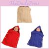 Baby Knit Blanket Sleep Sack For Children With Button Closure For Cozy Wear